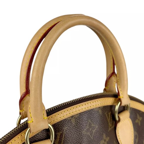 Auth LOUIS VUITTON Monogram Lockit Handbag Brown - Picture 10 of 14